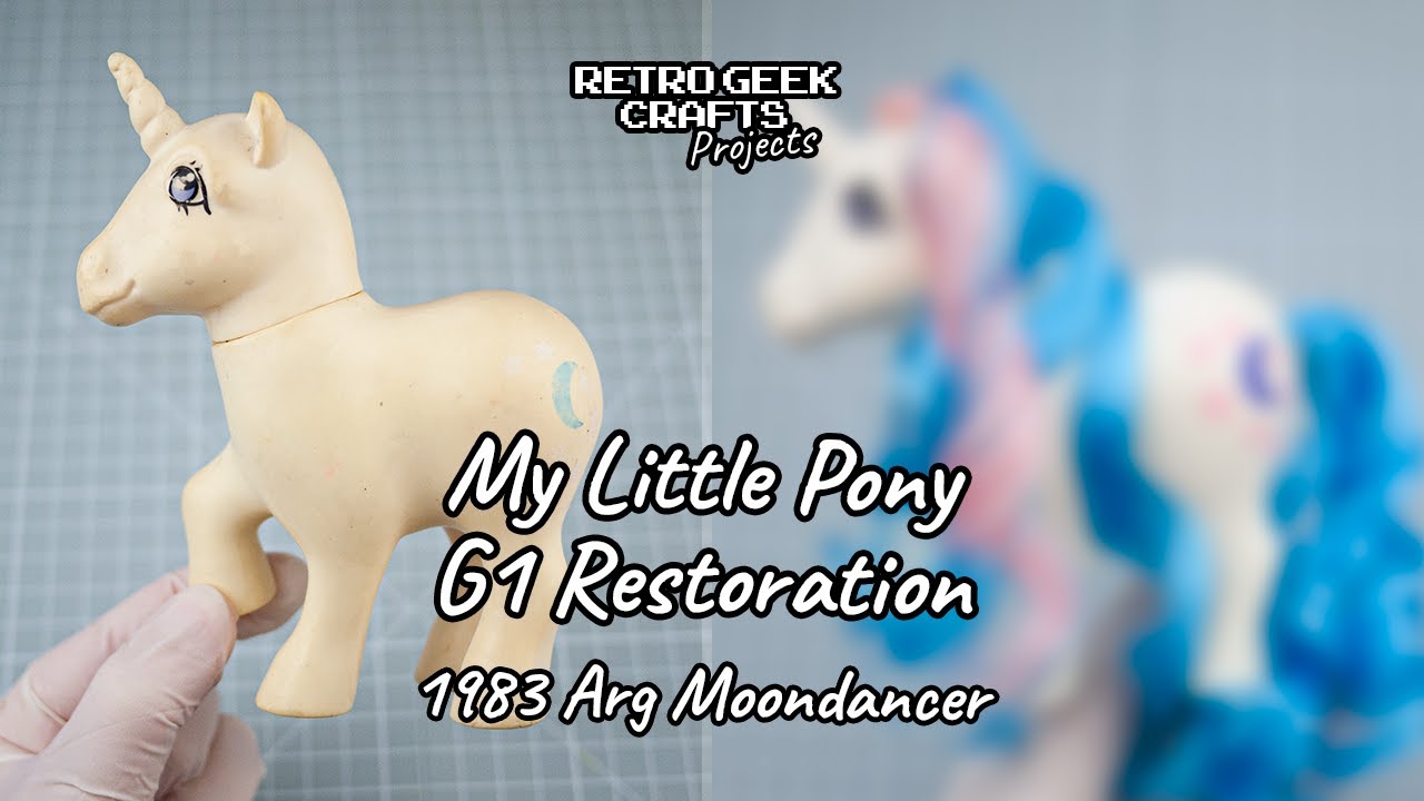 My Little Pony G1 Custom Restoration: Moondancer Vintage Hasbro 1983 Reroot Repair Repaint & Curls