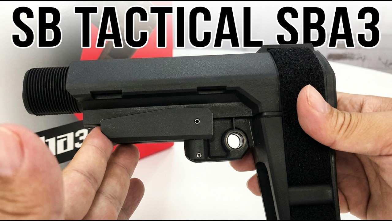 SB Tactical SBA3 5 Position Adjustable Pistol Stabilizing Brace Unboxing