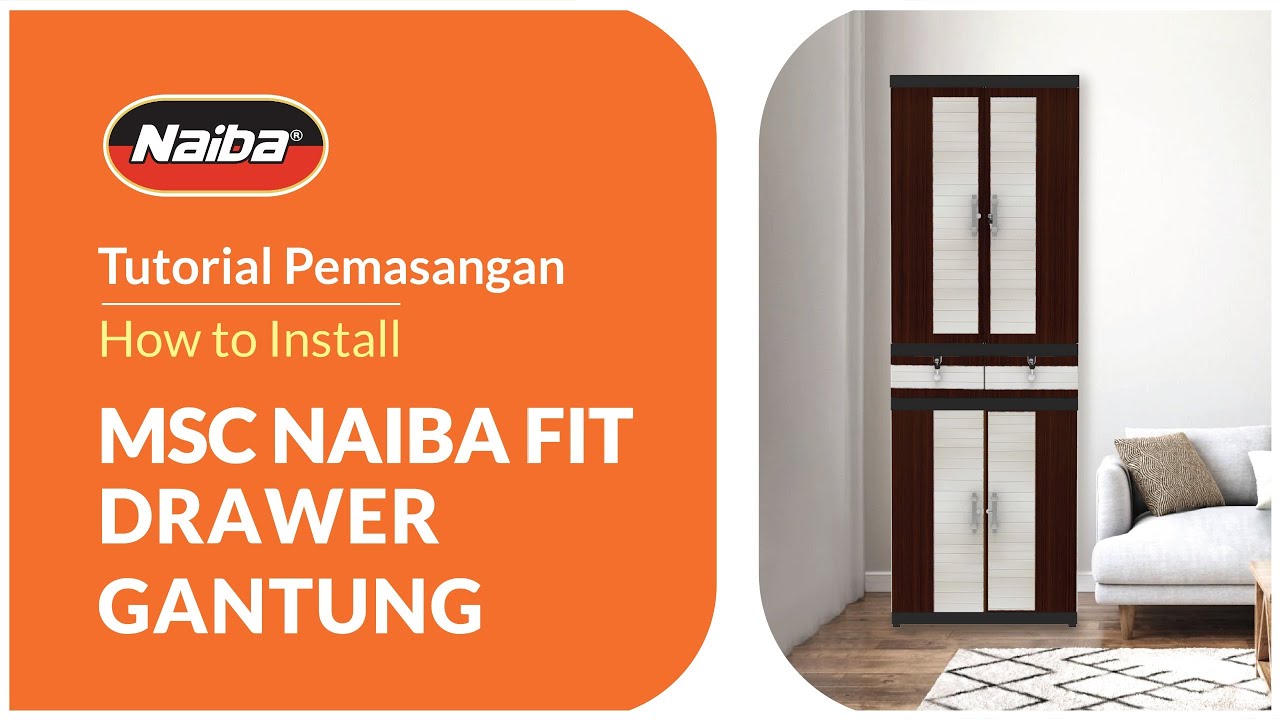 Tutorial Pemasangan Drawer Fit Gantung - Naiba Houseware
