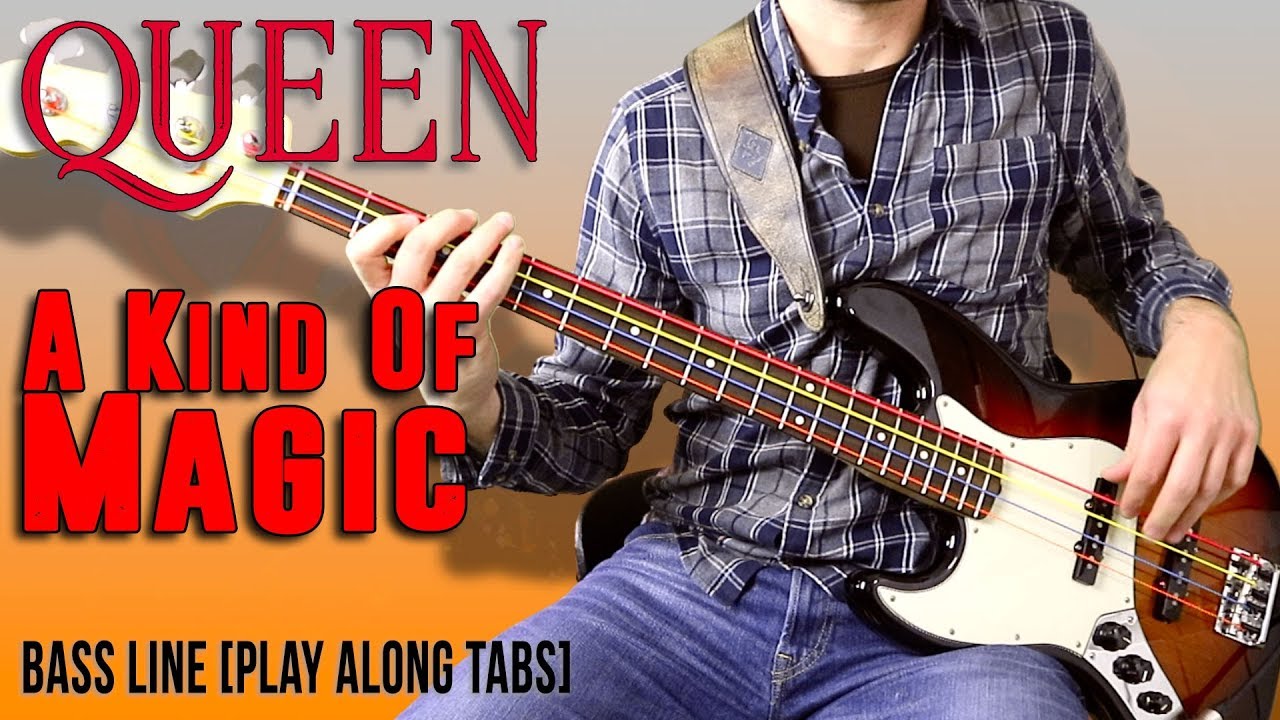 Queen - A Kind Of Magic /// BASS LINE [Play Along Tabs]