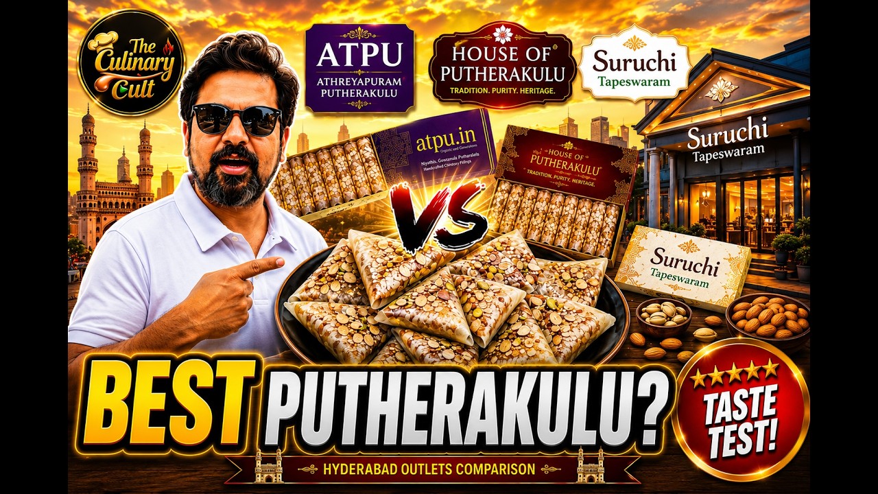 Putharekulu Comparing Crispy Sweet Spirals.