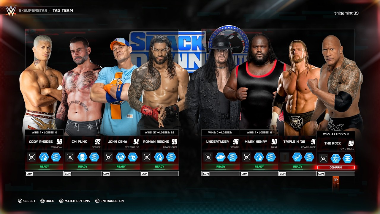 Team UNDERTAKER vs Team Roman Reigns Tag Team Match || #wwe #romanreigns #gaming