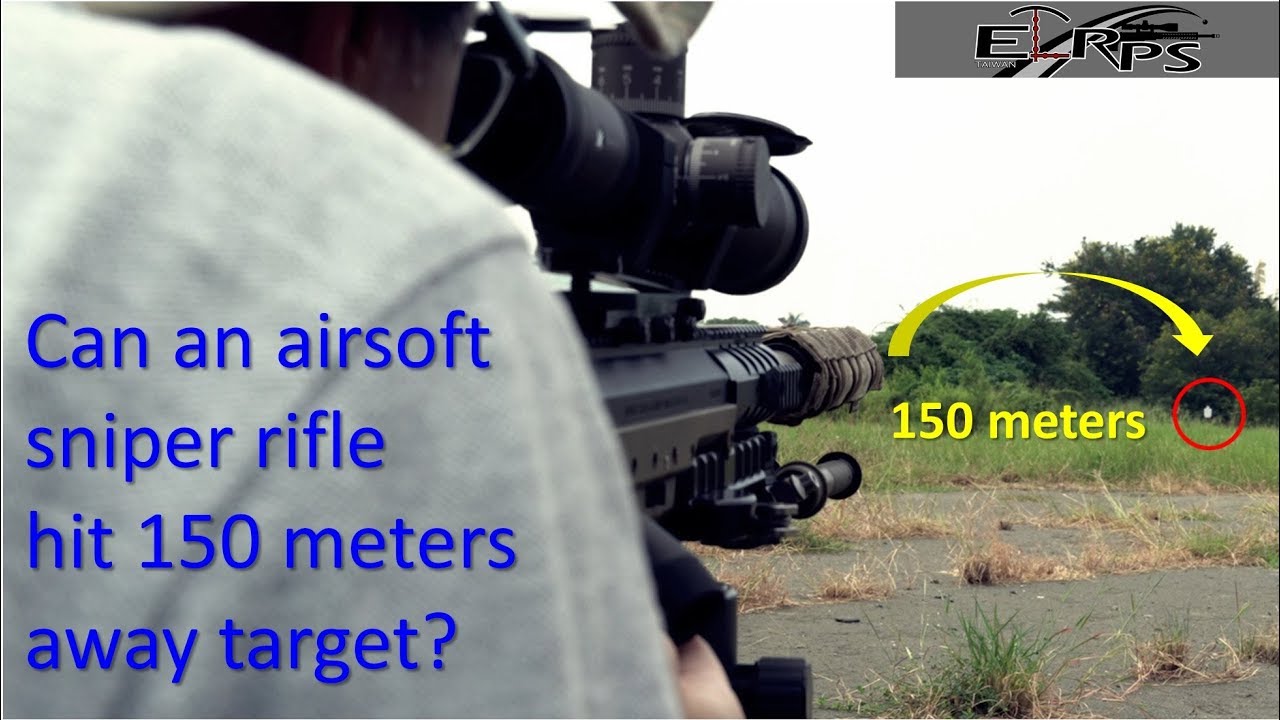 [Airsoft] Silverback SRS-A1 ELR 150meter (164yards) target shooting test / SRS-A1 極大射程測試
