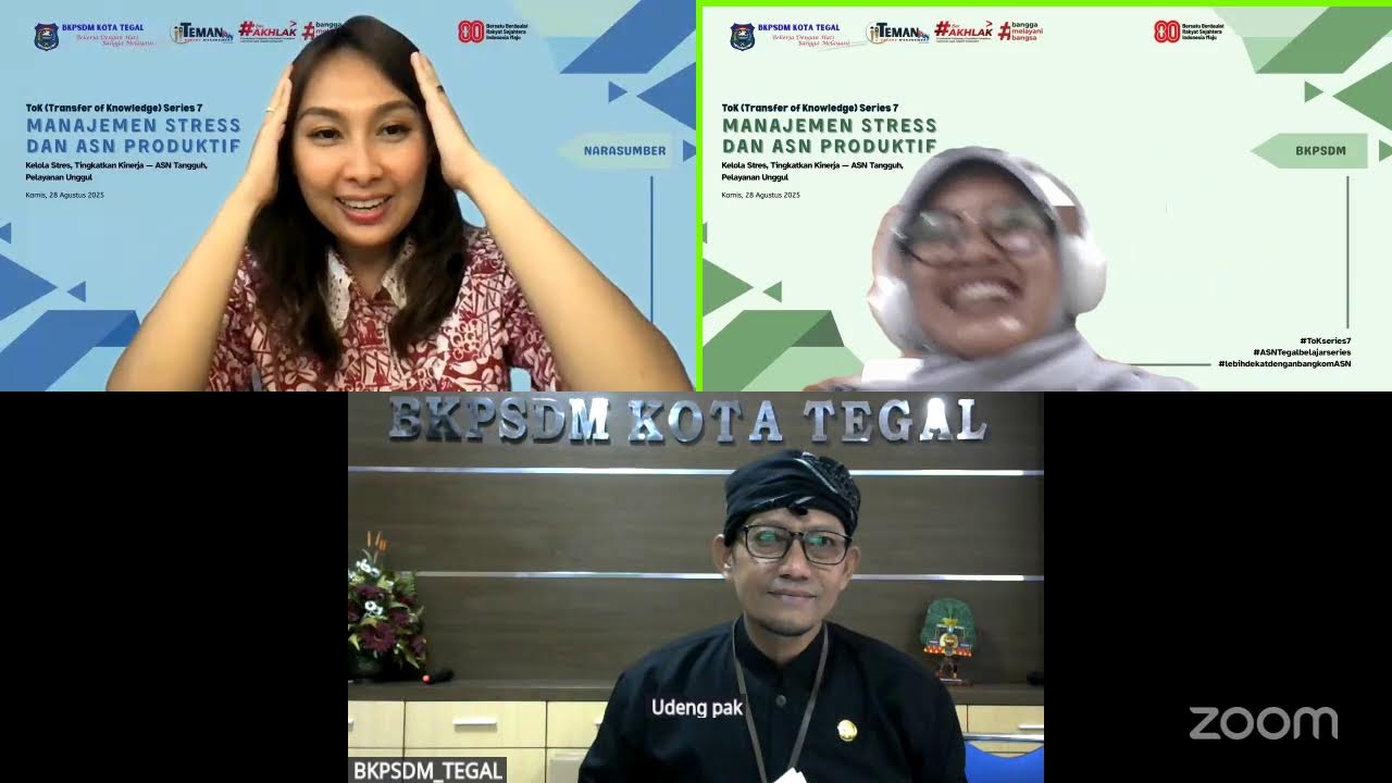 Manajemen Stress dan ASN Produktif BKPSDM Kota Tegal ToK Seri 7