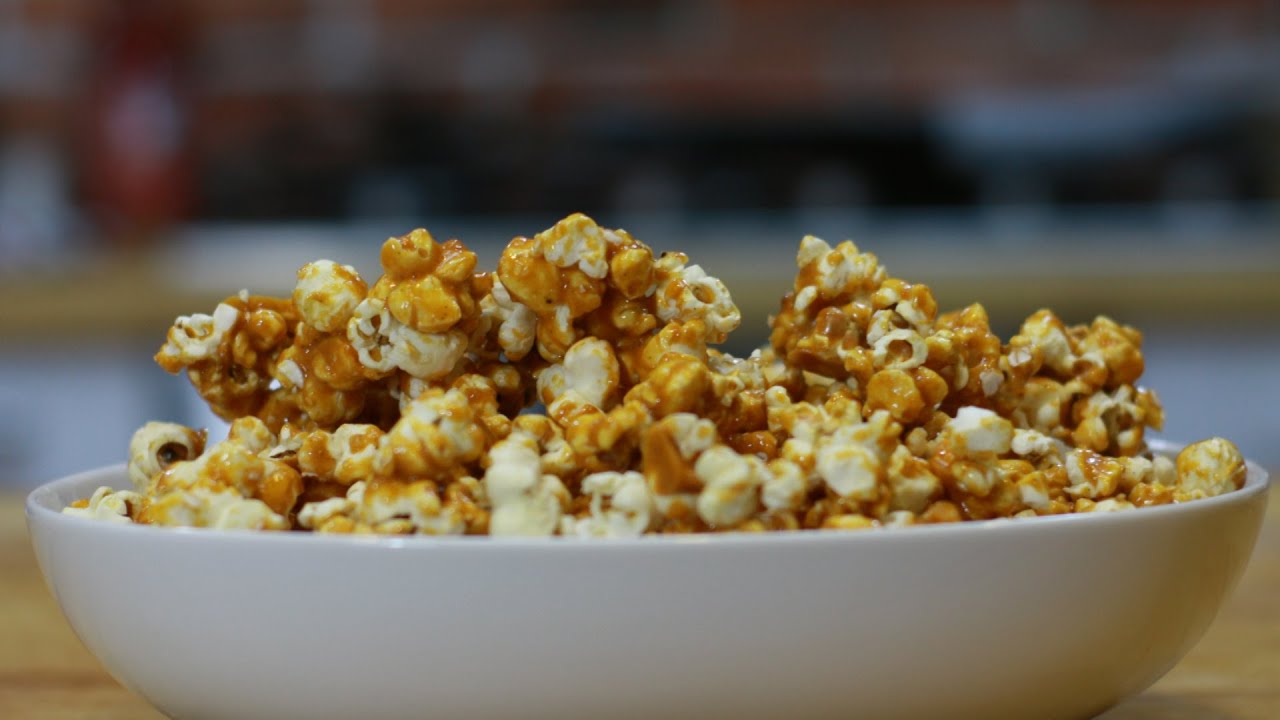 Domowy przepis na karmelowy popcorn, jak zrobić popcorn ?