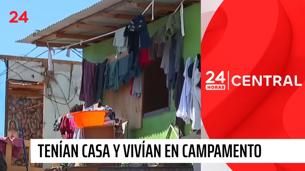 Familias con casa arrendada vivían en campamento Dignidad | 24 Horas TVN Chile