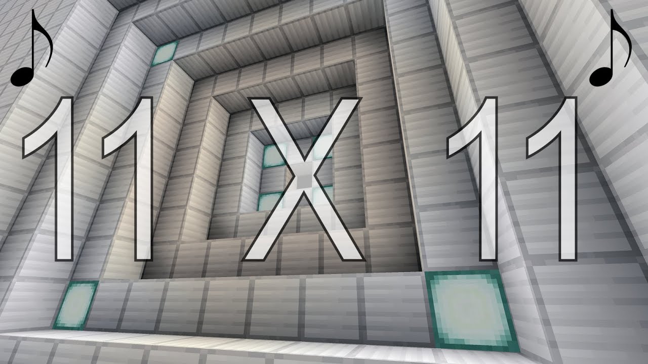 Туториал: Двойная дверь 11x11 из нотных блоков [Java 1.16+]