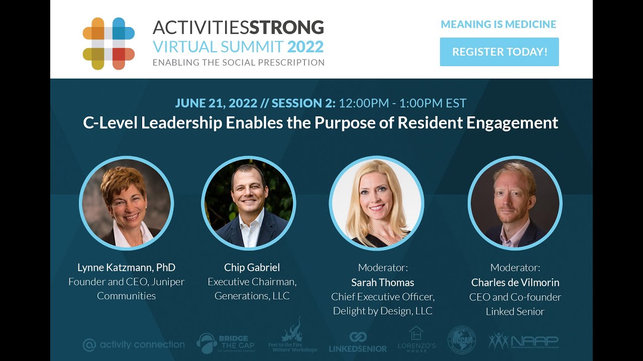 C-Level Leadership Enables the Purpose of Resident Engagement