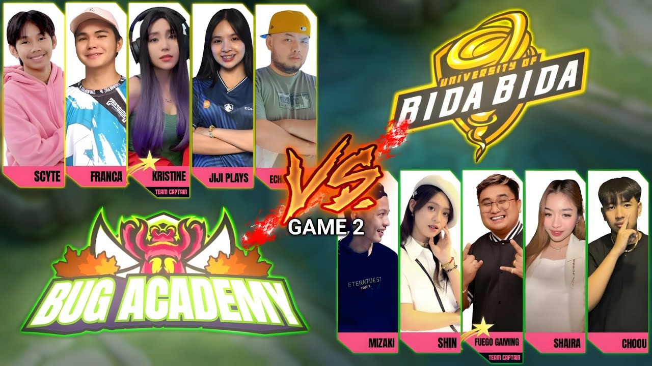 GAME 2 BIDA BIDA UNIVERSITY VS BUG ACADEMY | HAYABUSA GAMEPLAY