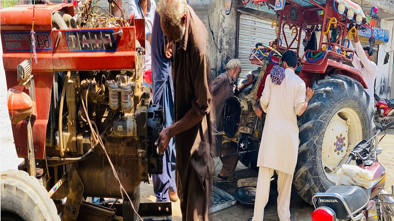 80year Old Man Fiat Tractor 640 Clutch Plate Repairing-Tractor Clutch Plate Repair Complete Process