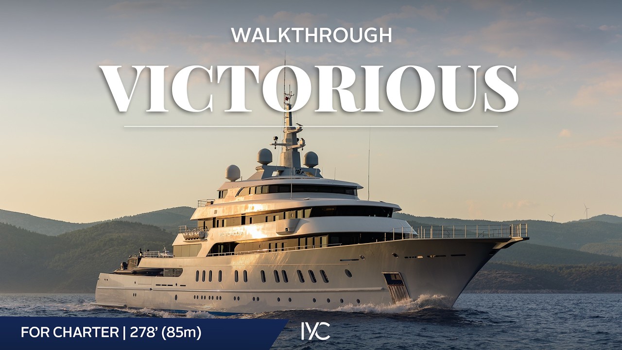 VICTORIOUS | The ultimate walkthrough of the 279' (85m) explorer superyacht | For charter with IYC