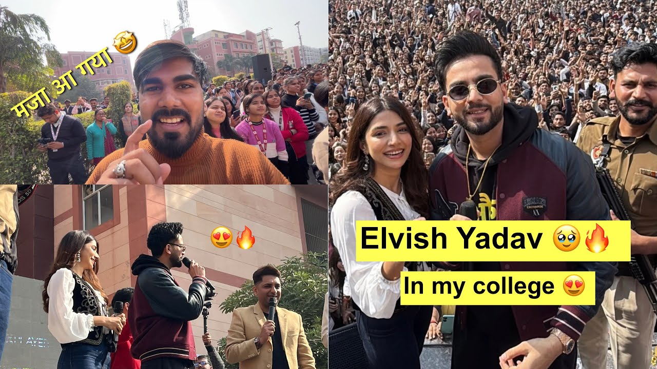 ELVISH YADAV at IIMT College 🔥 | Systumm 🔥💛 Vlog Live