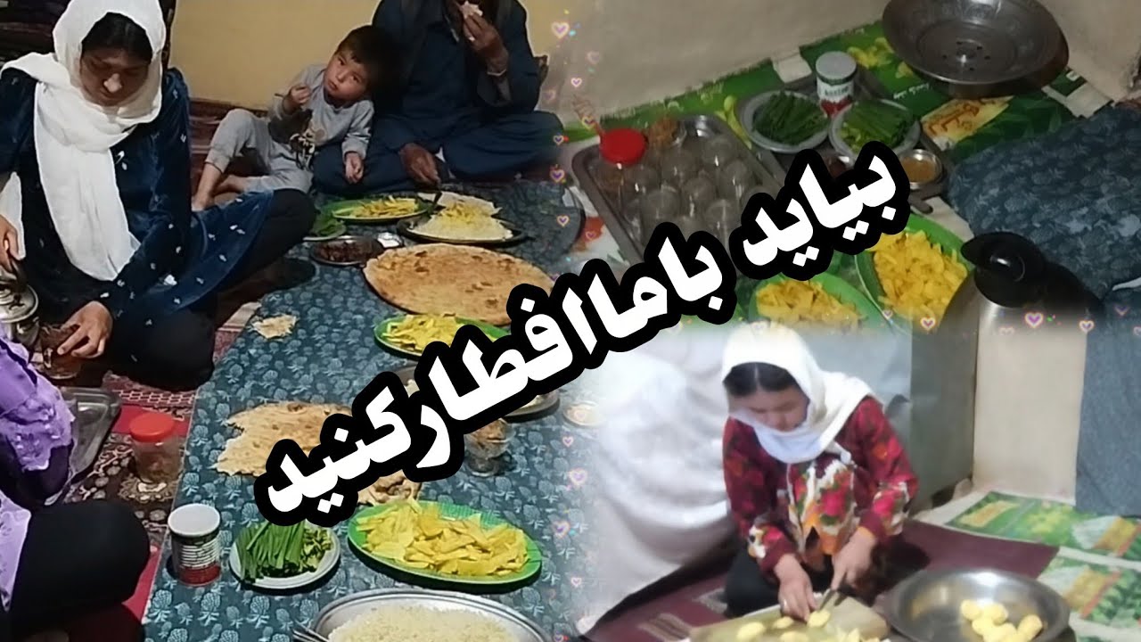 چسپ و برنج 😁که کچالو اش را خودم خوردکردم😊🤧