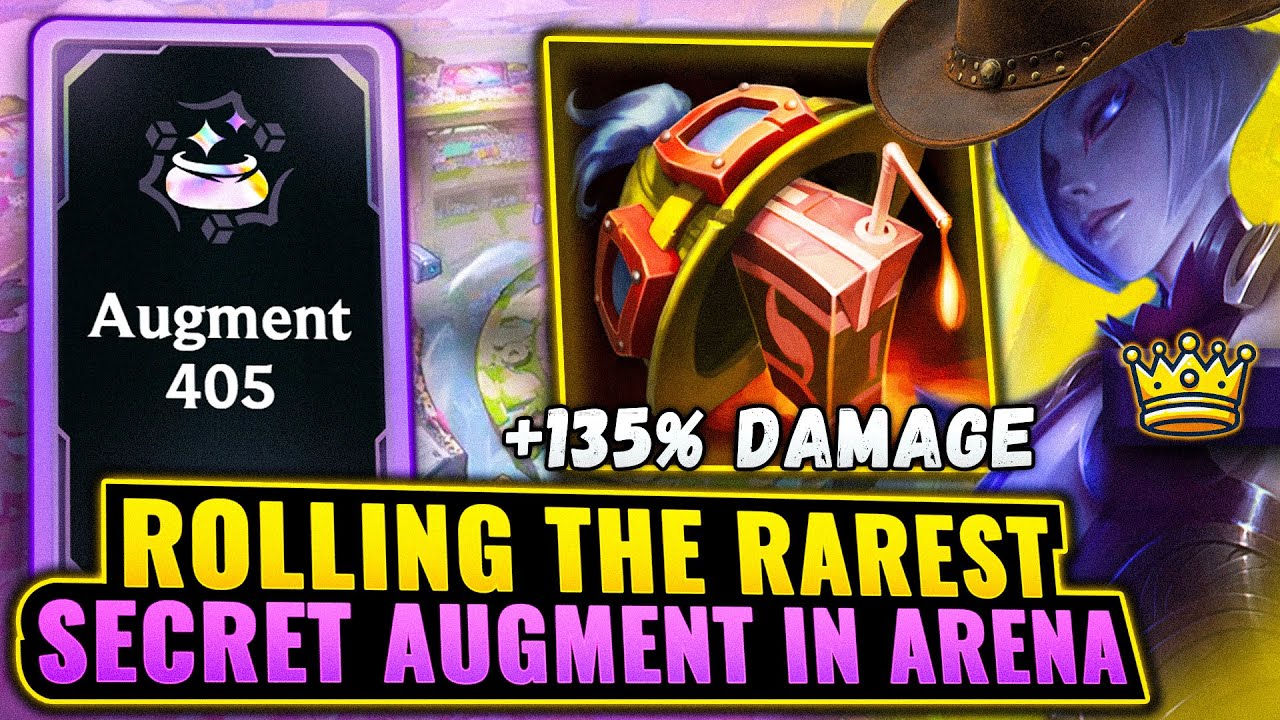 Augment 405: Rarest Augment in Arena - Nearly Impossible (Hats = Damage???) | League Arena Gameplay