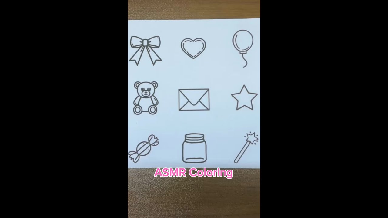 .ASMR satisfyingColoringCute items|#asmr #drawing #coloring