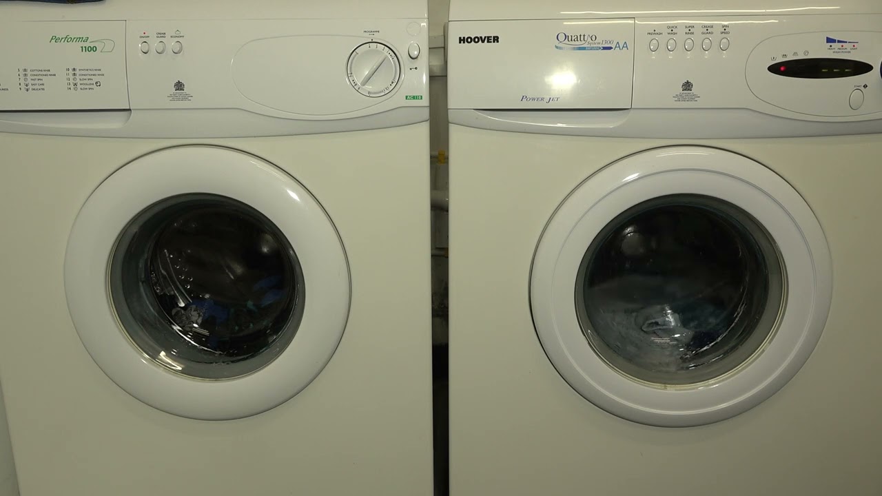 Wash Race - Hoover Performa vs Hoover Quattro / Colourfast cotton 60'c (Medium) Auto half load