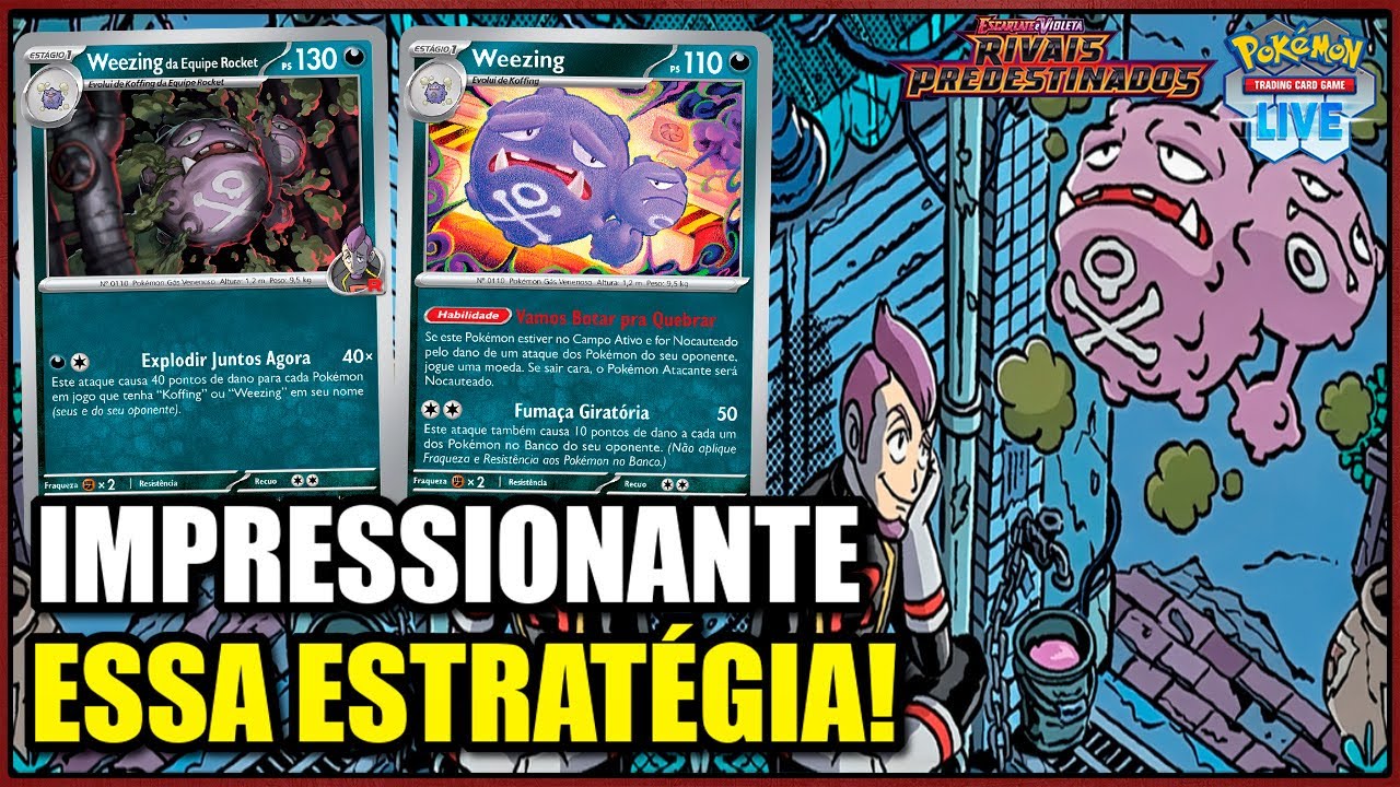 DECK WEEZING DA EQUIPE ROCKET COMBO DIFERENCIADO! | POK&Eacute;MON TCG LIVE