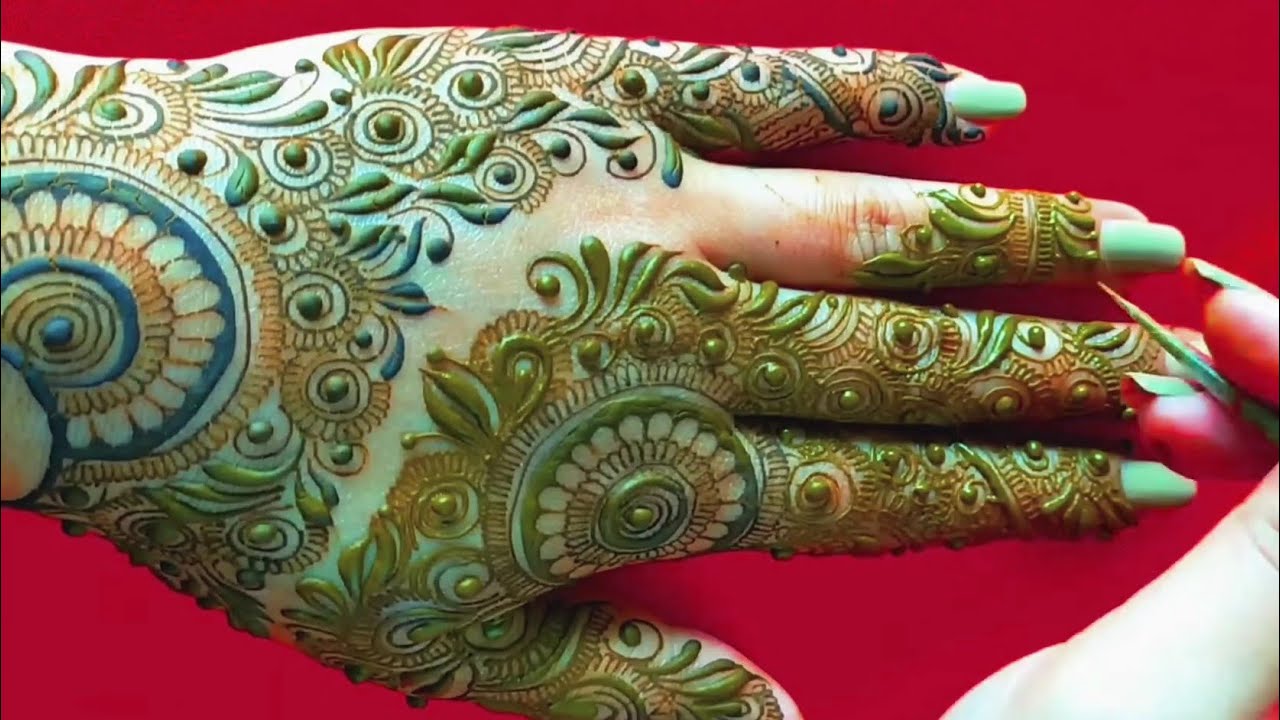 Dubai Style Gulf Mehandi Design / henna design / Mehandi Design / Back Side Mehandi / henna tutorial