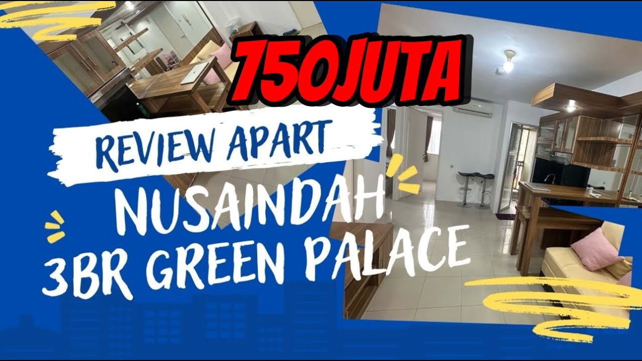 Review Apartemen Kalibata Green Palace Tower NusaIndah 3BR #apartemenkalibata #kalibatacity