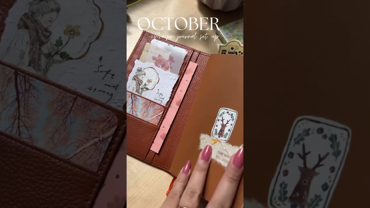 October prayer journal set up, so far 🤎#prayerjournal #faithjourney #christian #faithjournal