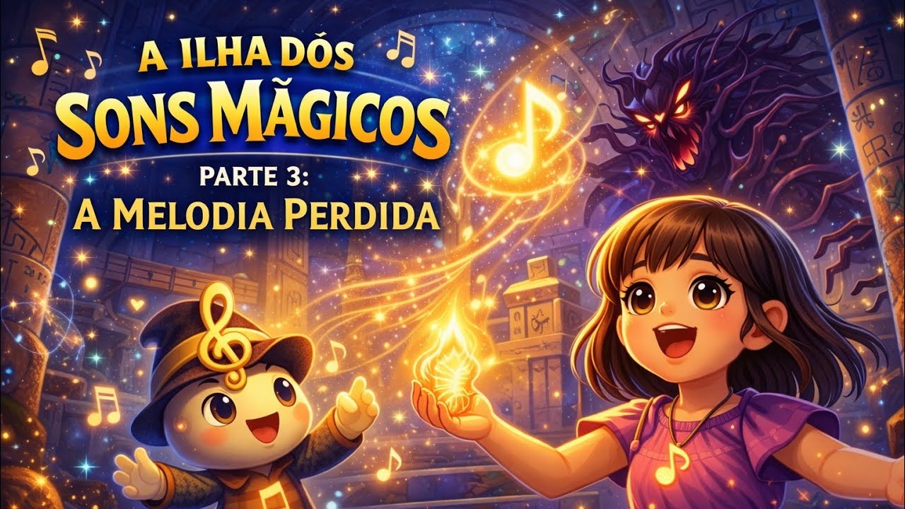 🎵✨ A Ilha dos Sons Mágicos – Parte 3: A Melodia Perdida ✨🎵