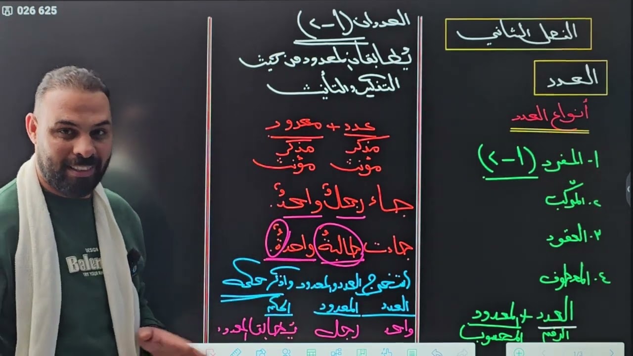 العدد المحاضرة الاولى للصف الخامس الإعدادي منهج 2025