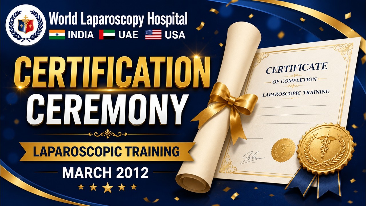 Certification Ceremony Laparoscopic Training March 2012