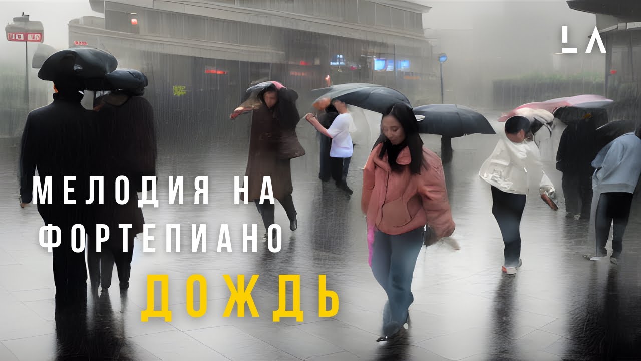 Дождь - мелодия на фортепиано. Клип снят в Астане