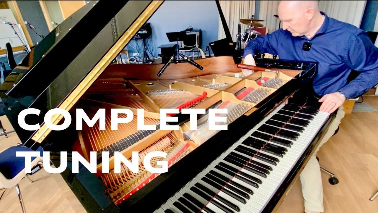 TUNING BY EAR KAWAI GRAND PIANO - START TO FINSIH