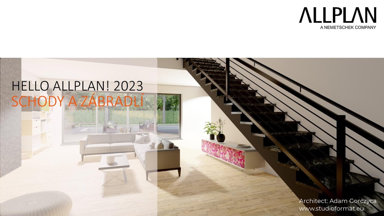 Hello Allplan! 2024 - SCHODY A ZÁBRADLÍ