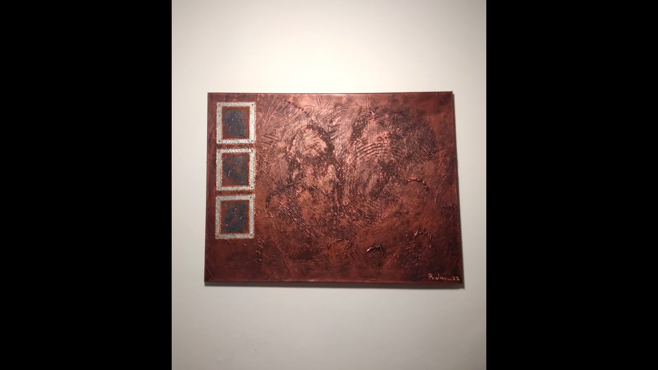 Abstract Painting using easy techniques / vintage effect / rusty effect | Rusty Memories