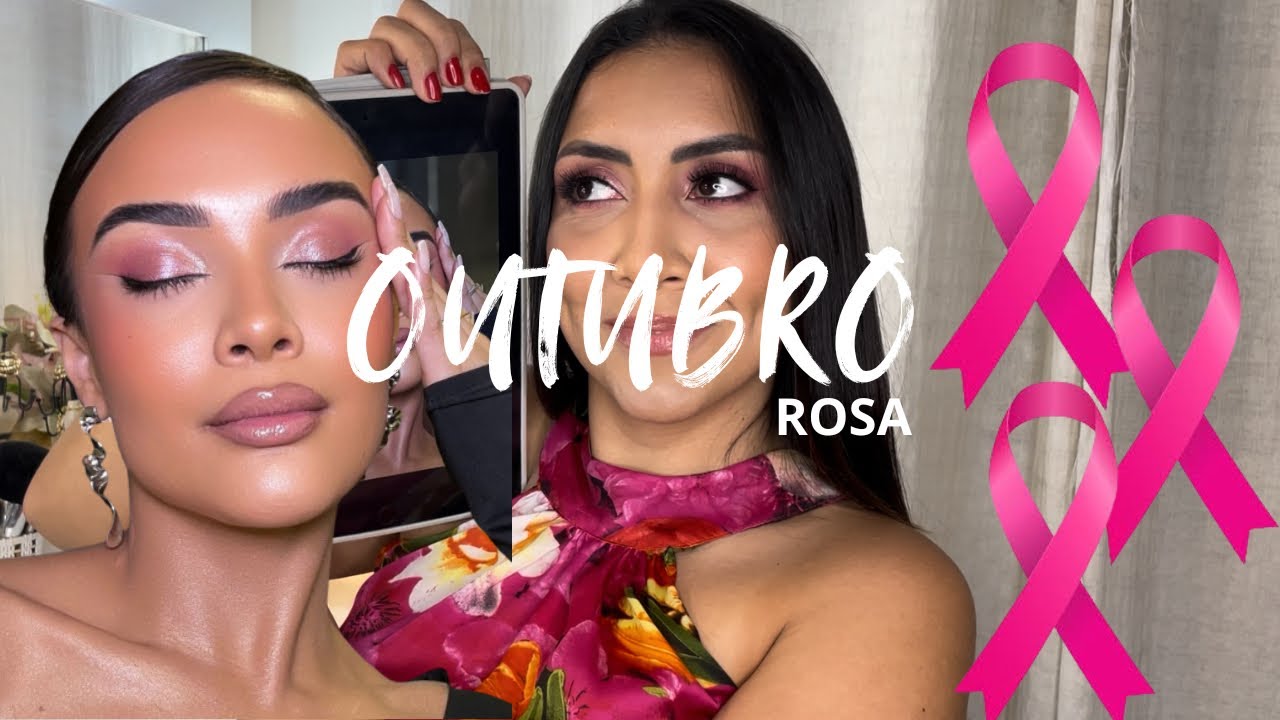 FIZ UMA MAKE EM ESPECIAL AO OUTUBRO ROSA 🩷