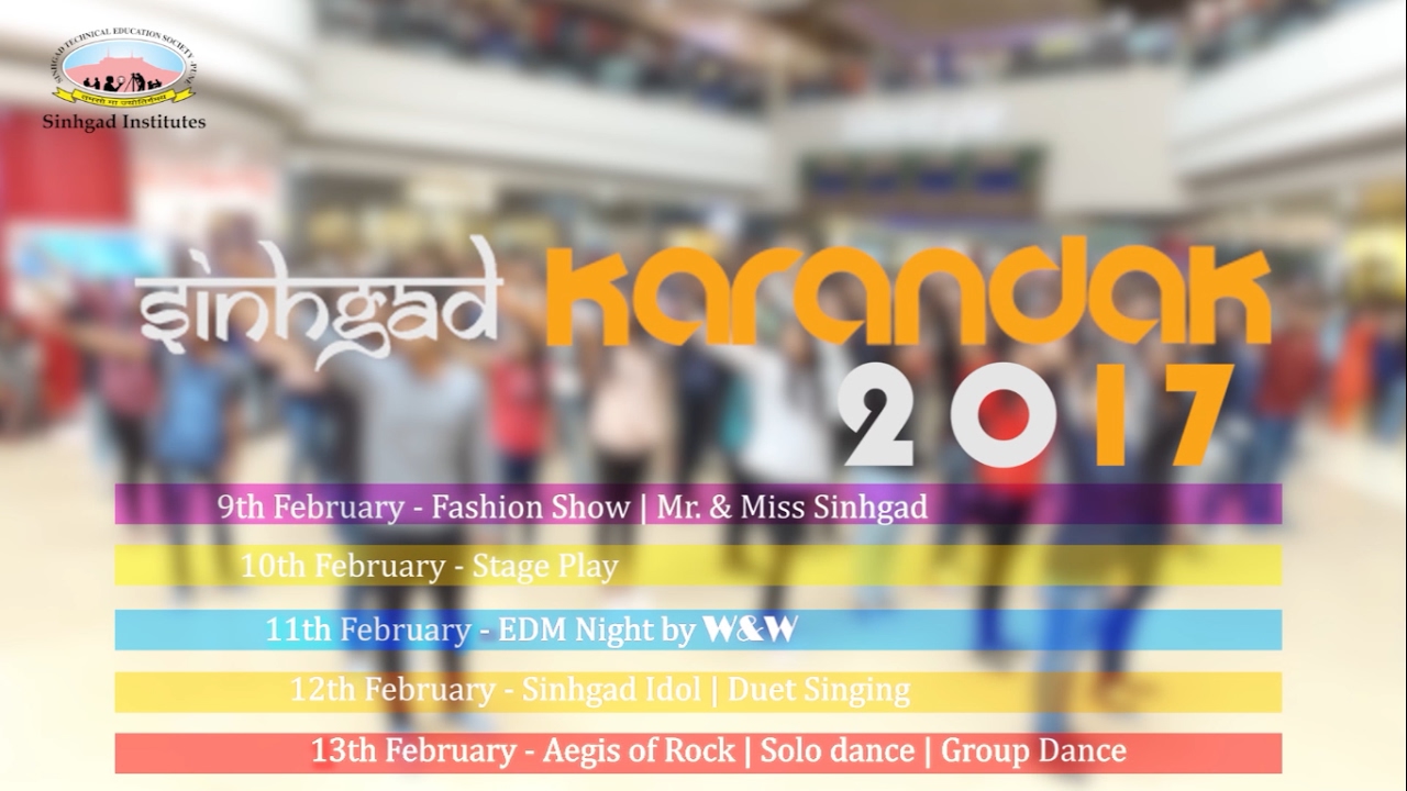 Sinhgad Karandak 2017 Flash Mob and Freeze Mob.