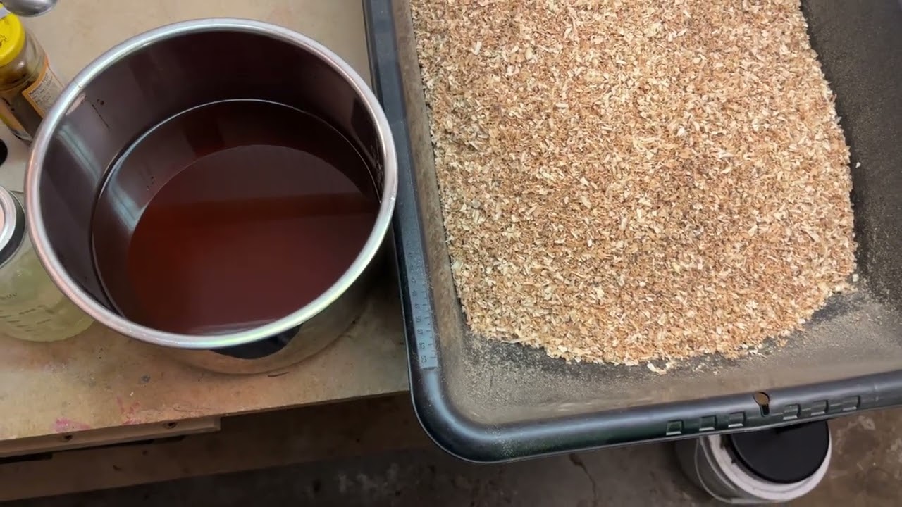 How To Make Homemade Bokashi Bran - Step 4: Stabilizing Whey w/ Molasses & Inoculating Our Substrate