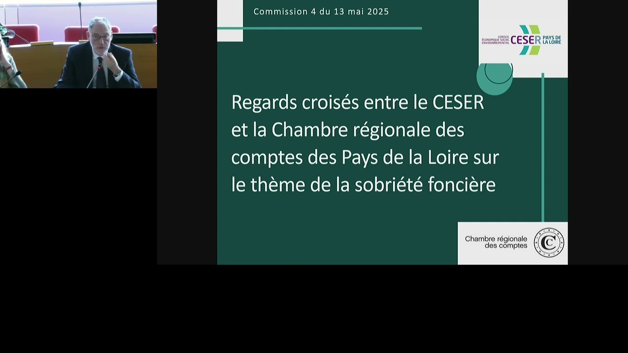 Sobriété foncière, regards croisés entre la Chambre Régionale des Comptes et le CESER Pays de Loire
