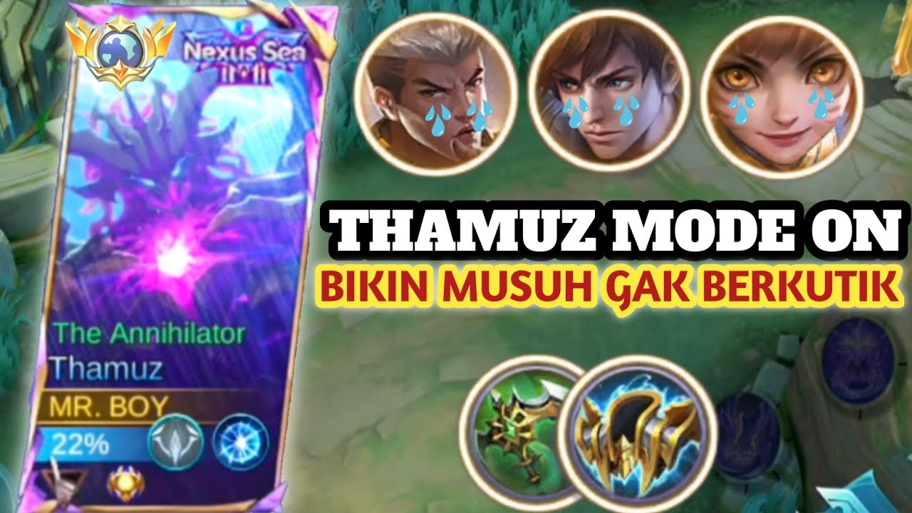 GINI CARA THAMUZ BIKIN MUSUH FEEDER !!! THAMUZ SOLO RANK-MLBB INDONESIA