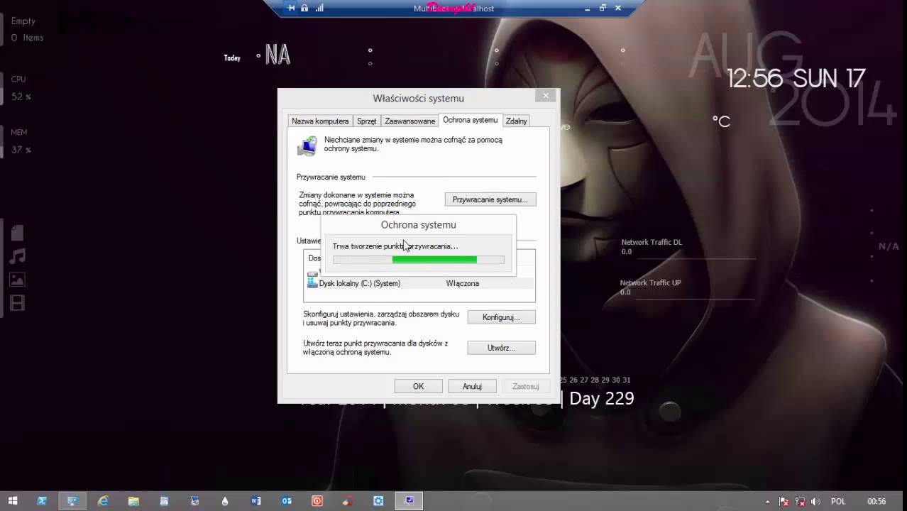 Windows 8.1 Jak ręcznie utworzyć punkt przywracania systemu.