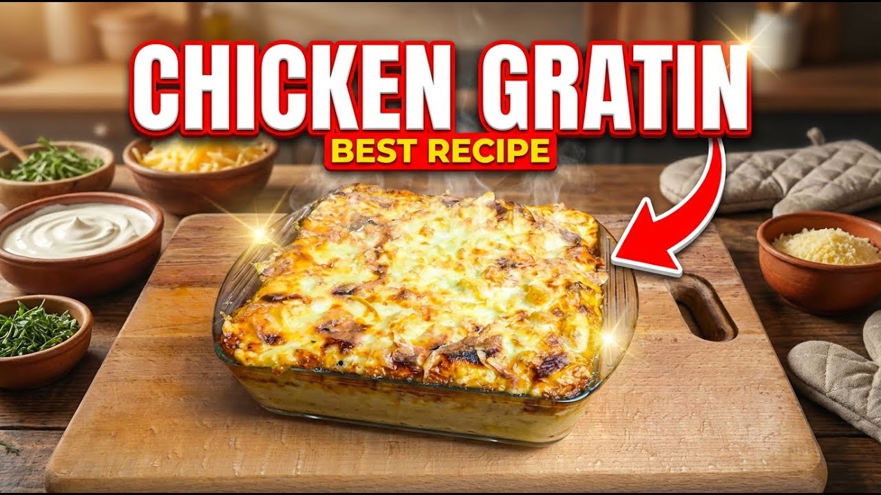 Chicken Gratin. Курица Гратин.