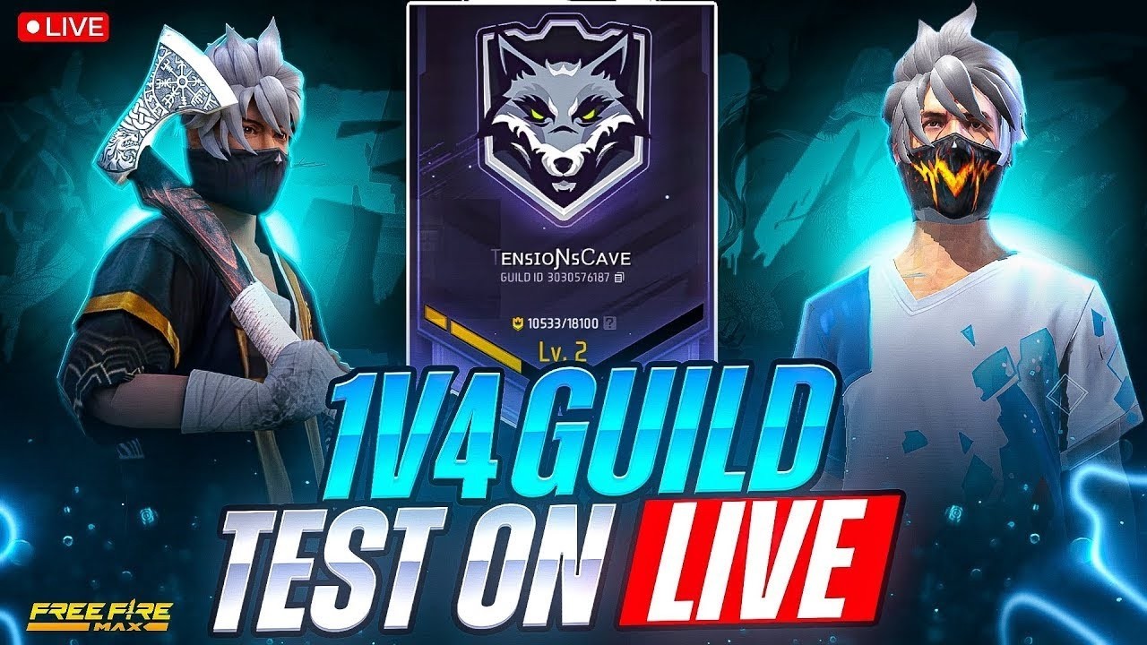 TNC 😲 HARDEST GUILD TEST 1 V 4 🤬👿WITH GENIUS LIVE💀100% FAIR TESTING🔥#NONSTOP_LIVE#viratxlive#classyt