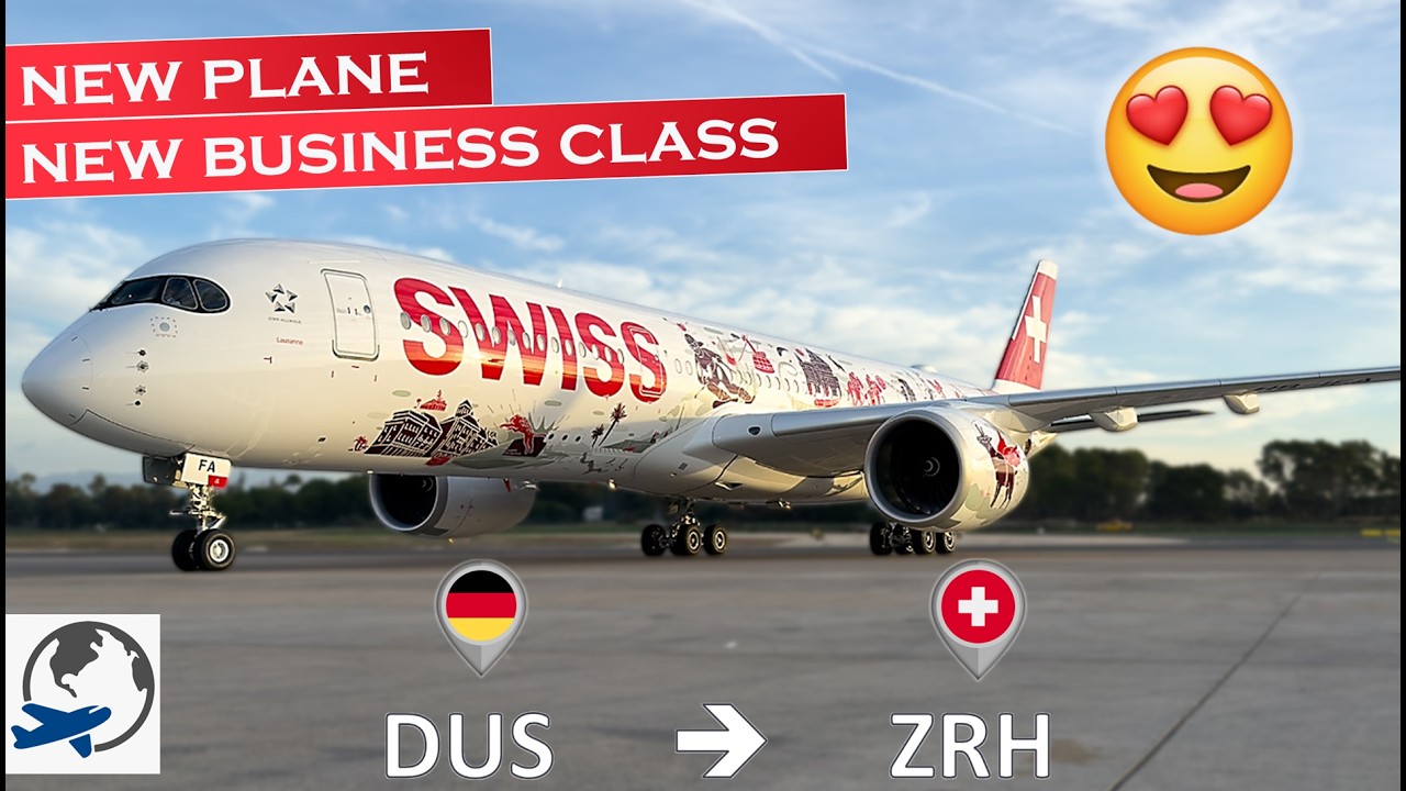SWISS Airbus A350 Business Class Tripreport | Düsseldorf to Zürich