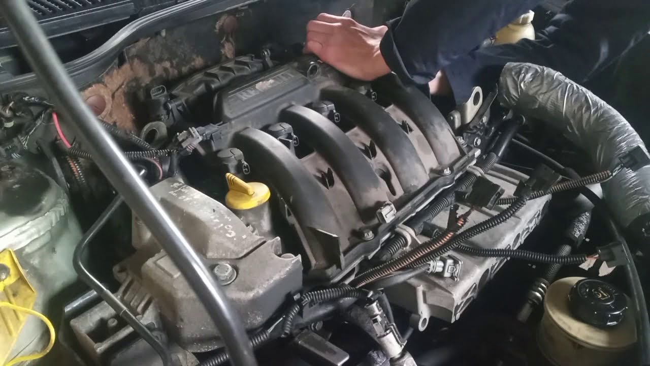 Replacement of throttle gaskets and intake manifold Renault Megane Clio Laguna1.4,1.6,1.8, 2.0 16v