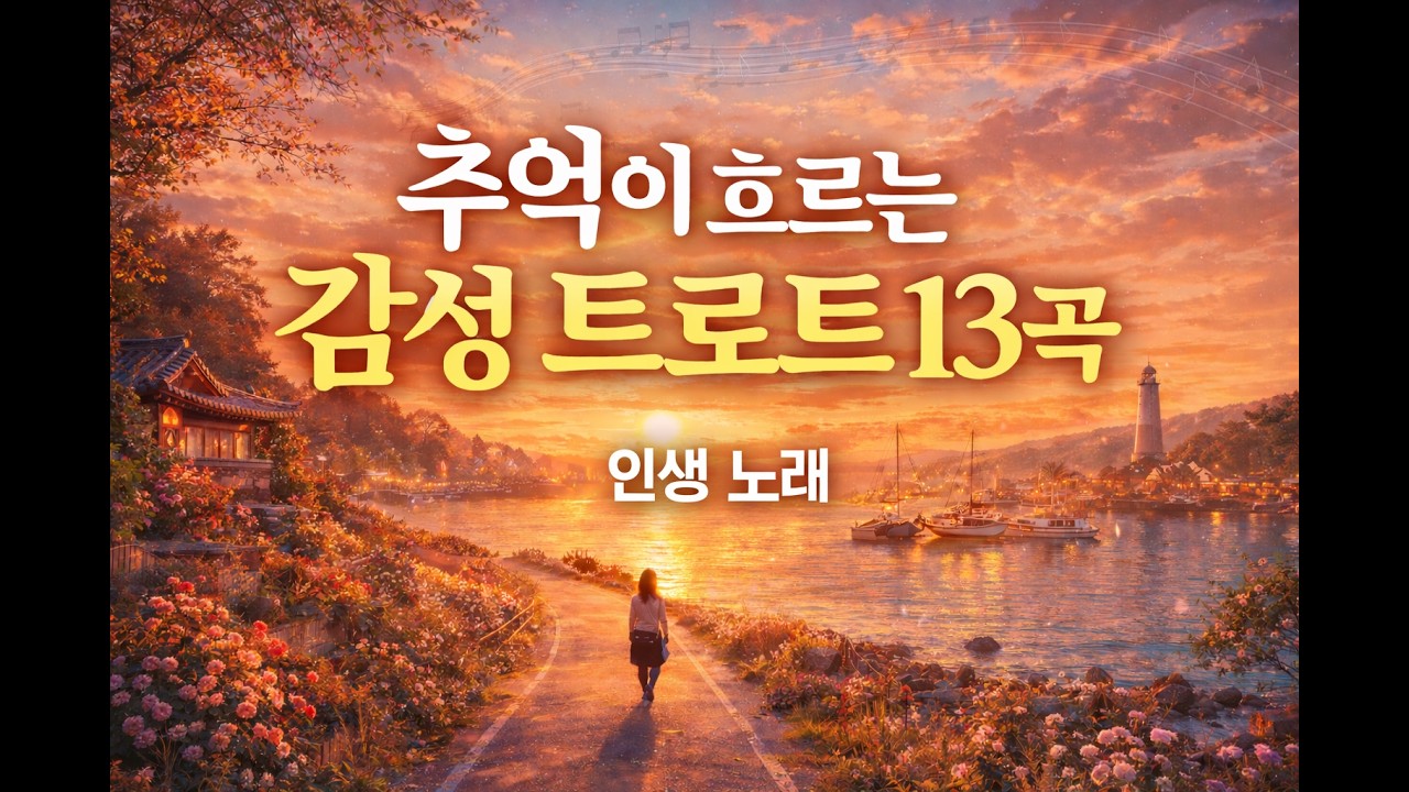 추억이 흐르는 감성 트로트 13곡 | 마음이 편안해지는 인생 노래 Mix