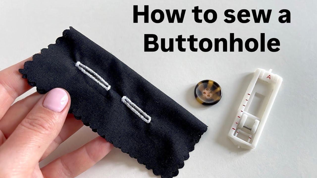 How to sew a Buttonhole, Sewing Tutorial, DIY, Anita Benko