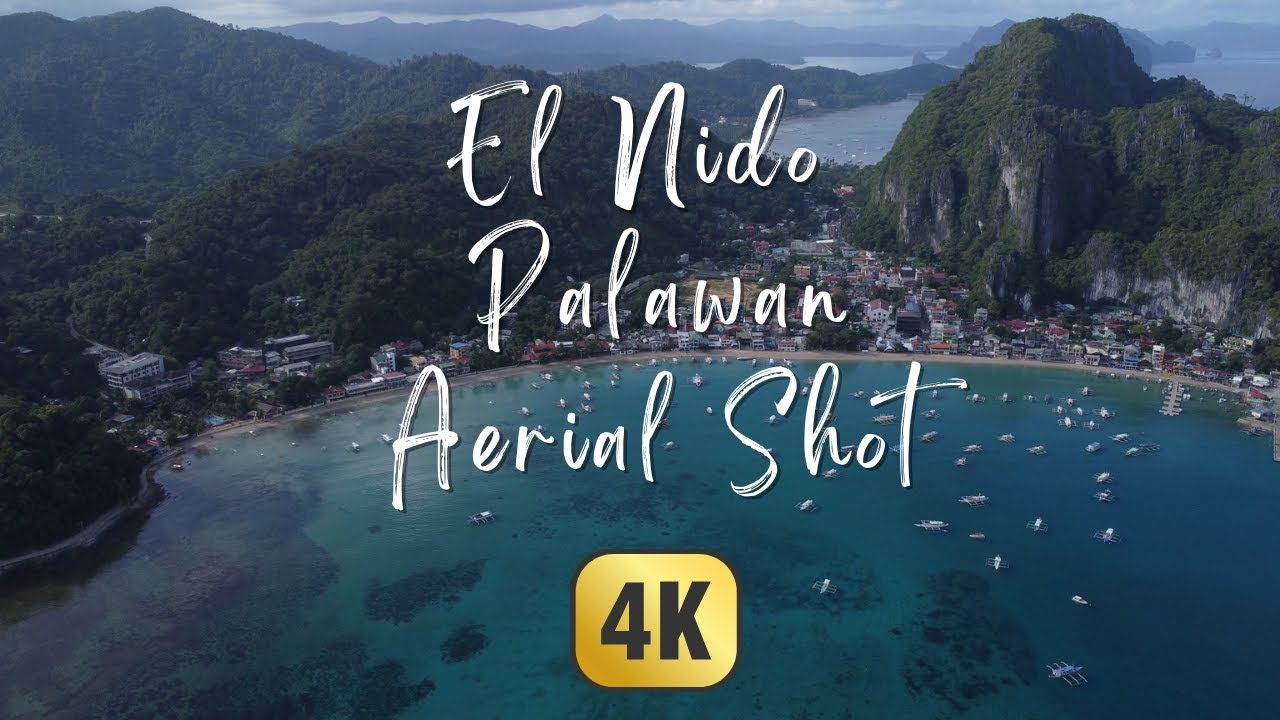 Town of El Nido, Palawan Aerial DJI Mini 2 4k