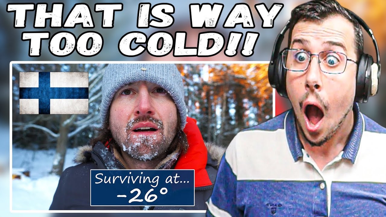 Living in Finland with Extreme Winter Cold Weather (-26°C??) Reaction