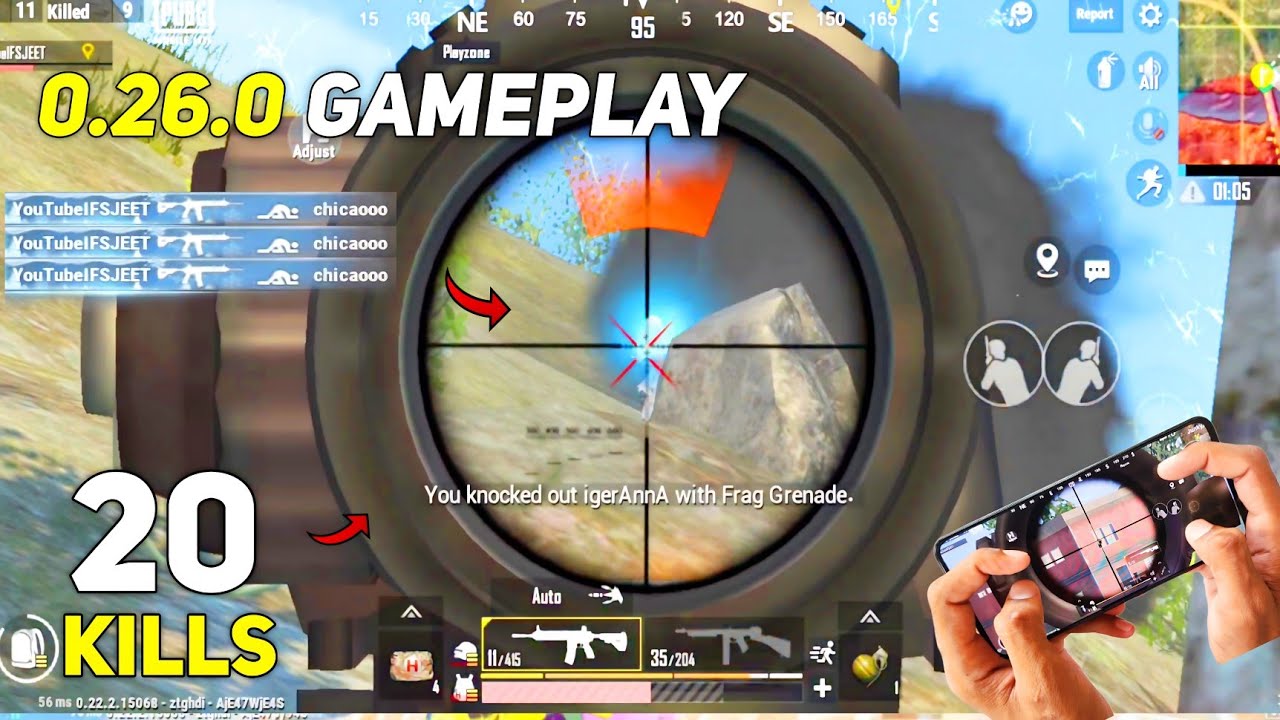 20 KILLS 🔥 0.26.0 FULL 1V4 AGGRESSIVE GAMEPLAY | PUBG LITE NEW UPDATE GAMEPLAY | PUBG LITE BGMI LITE
