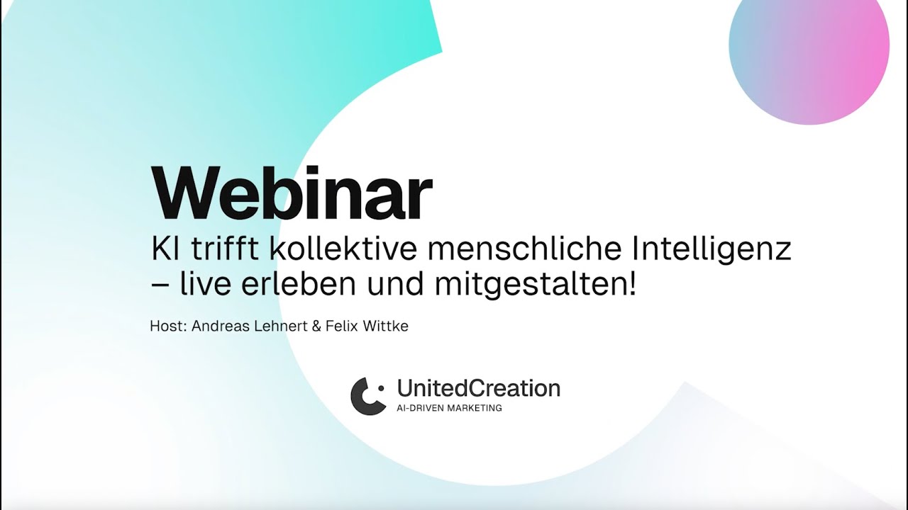 Webinar: KI trifft kollektive menschliche Intelligenz – live erleben & mitgestalten!