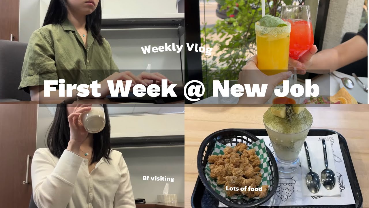 Life in Sask | First week at my new job vlog (so much eating 🍽️ + a surprise visitor 🥹 💕)