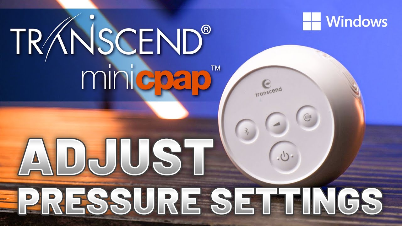 Как настроить давление и другие параметры на Transcend Micro || Программное обеспечение Mini CPAP