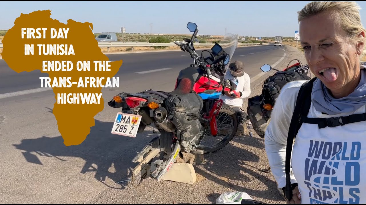 First Motorcycle Day in Tunisia ended on the Highway - |S2E02|